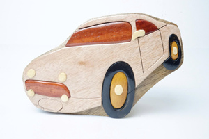 Handmade Wooden <b>Puzzle</b> <b>Box</b> Folk Art Carved Figure Irregular Shape Home Decoration - Product Image 6