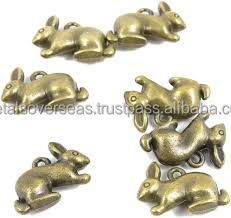 Vintage Style Metal Rabbit Keychain Brass Bunny <b>Key</b> <b>Holder</b> Cute Animal Charm for Gift and Decoration - Product Image 3