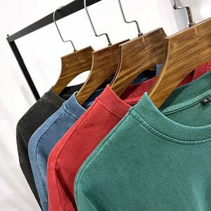 Nueva Llegada, Camisetas Cortas Personalizadas de Estilo Retro Urbano Vintage, Lavadas con Ácido, de Alta Calidad - Product Image 2