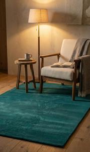 Alfombra Moderna Abstracta de Lana Sólida Hecha a Mano, Antideslizante, para Sala de Estar, Dormitorio, Oficina, Decoración del Hogar, Venta al Por Mayor - Product Image 4