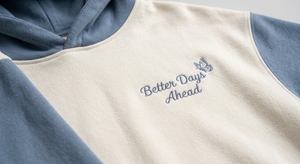 <b>Womens</b> Oversized Winter <b>Hoodie</b> <b>for</b> <b>Blue</b> Solid Casual Pullover with Embroidery ODM Front - Product Image 4