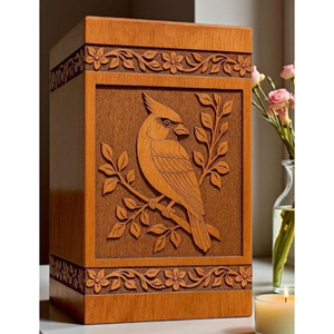 Custom Engraved Wooden Urn for Ashes – Personalized Memorial Keepsake urn Memorial Keepsake by AYAANS - Product Image 2