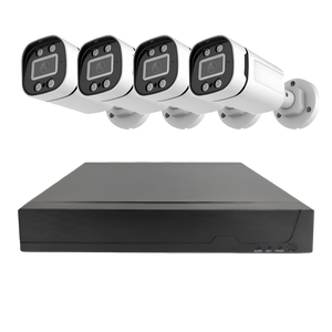 Kit de Cámaras de Seguridad CCTV Sudex 34C 4CH PoE, 5MP Full HD, Visión Nocturna, IP66 Impermeable, NVR en la Nube, Sistema de Vigilancia para Interiores y Exteriores - Product Image 1