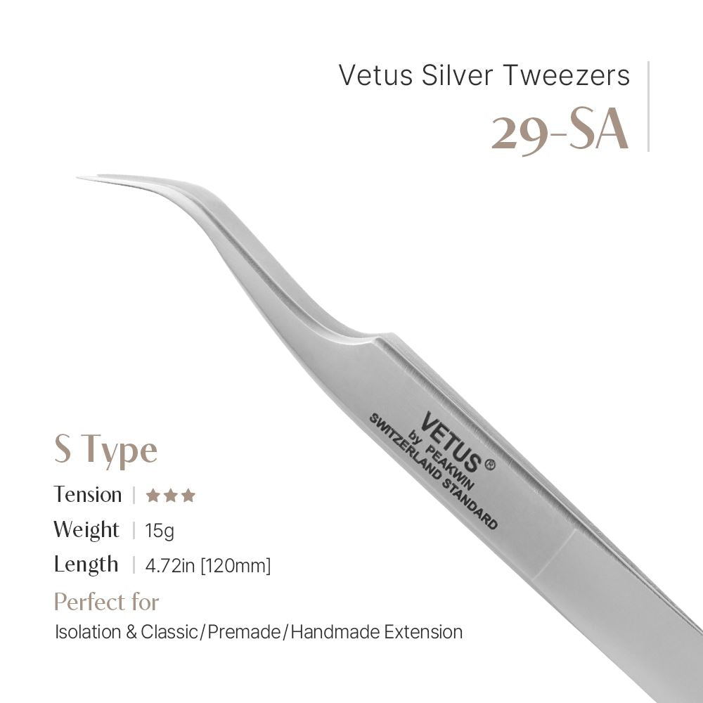 Curved tweezer [29-SA]