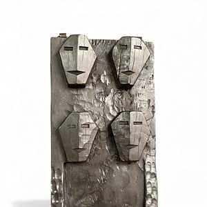 Panel de Pared de Madera Tribal Naga de la India, Tallado a Mano, Decoración Arquitectónica, Estilo Rústico Antiguo, para Interiores de Hotel, Combinable, 1 Contenedor - Product Image 6