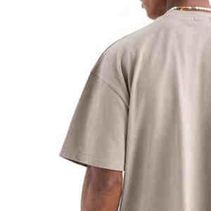 Camiseta de Hombre de Corte Regular, Antiarrugas, Cuello Redondo, Costuras en Contraste, Talla Grande, Venta al Por Mayor - Product Image 5