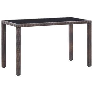 Conjunto de Muebles de Jardín de Acero Marrón y Ratán Sintético con Vidrio - Product Image 3