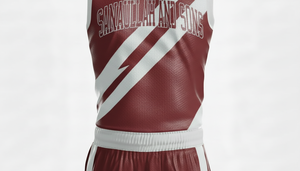 <b>Men</b> Basketball Kit Quick Dry Jersey and Shorts Lightweight Athletic Sportswear Set - Product Image 5