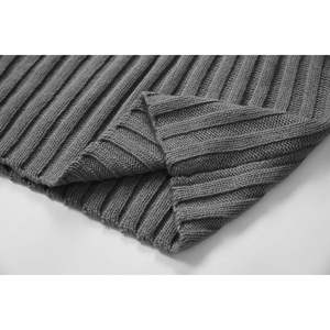 <b>Men's</b> Slim Fit Turtleneck Cable Knitted Pullover Long Sleeve Casual Fall Winter Warm <b>Cardigan</b> with Pattern Decoration - Product Image 4