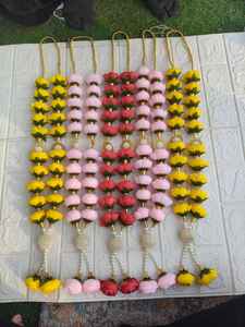 Guirnaldas de boda Mala Nikah para novia y novio, guirnalda de peonías hecha a mano para boda india, Varmala de rosas, Jaimala y guirnalda de rosas rojas. - Product Image 5