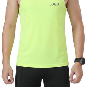 Custom Breathable O-Neck Compression 220g Bodybuilding Stringer Tank Tops <b>Mens</b> Gym <b>Singlets</b> Cotton Activewear Fitness Wear Vest - Product Image 5