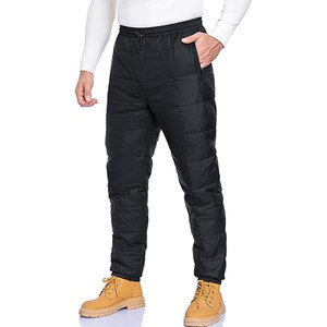 Pantalon de neige décontracté en toile pour homme – Hiver, chaud, isolé, utilitaire, matelassé, coupe-vent, écologique, léger – Idéal ski et camping - Product Image 3