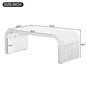 Tavolino da Caffè dal Design Minimalista Art Déco per Soggiorno o Sala da Pranzo - Product Image 3