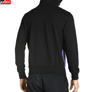 Sudadera con Capucha para Hombre INDEX SPORTSWEAR, Diseño Color Block, Corte Regular, Estilo Deportivo Otoñal, Negro, Verde, Morado, Tejido de Punto - Product Image 5