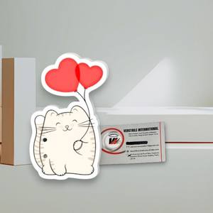 Outils magnétiques en acrylique personnalisables, motifs Papillon Rouge Vif, Fleur, Diamant, Cœur, Chat, Amour, pour extensions de cils, écologiques - Product Image 2