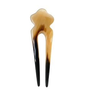 AUREVIA CRAFTS India Horquilla y Peine de Cuerno de Búfalo 100% Natural Ecológico Estilo Europeo y Americano para Uso Diario Femenino - Product Image 2