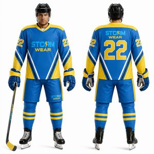 Custom Sublimation Team Ice Hockey Jersey With <b>Laces</b> Superior Quality Hockey Jersey For Teams Seeking Durability Ice Hockey Wear - Product Image 1