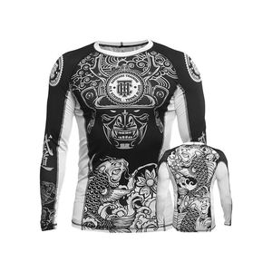 Custom <b>BJJ</b> <b>Rash</b> <b>Guard</b> MMA <b>Rash</b> <b>Guard</b> Sublimation No Gi Quick Dry Breathable OEM ODM Wholesale Custom Logo - Product Image 3