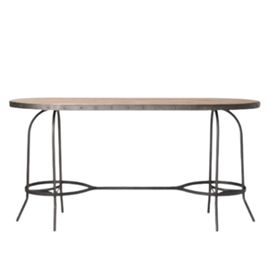 Mesa de Centro Moderna de Madera con Patas de Metal, Mesa Ovalada para Sala de Estar, Muebles para el Hogar, Precio al por Mayor - Product Image 2