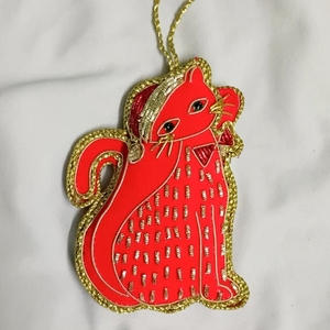 Handcrafted Rabbit Holiday Ornament, Cute Bunny Christmas Tree Hanging Decoration, Unique Festive Gift Idea - Product Image 5