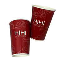 Tasses à café en papier jetables biodégradables écologiques avec couvercle, conception épaissie anti-brûlure pour boissons chaudes, bureau et camping