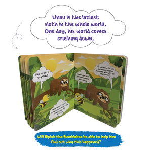 Libro de la Serie para Aprendizaje Temprano de Biplob, Libro 3: Unau el Perezoso Nunca Está Perezoso, Libro de Rompecabezas con Audio para Hacerse de Costumbre Buenas Habitudes, Hecho de Papel - Product Image 6