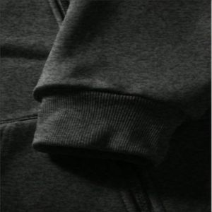 Sweat à capuche zippé en coton épais pour homme, style streetwear, avec impression 3D en relief, graphique orné de strass, brodé, coupe oversize, OEM ODM - Product Image 4
