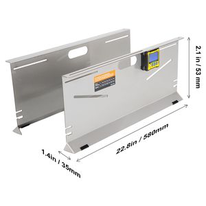 Lot de 2 outils d'alignement de roues en acier inoxydable haute précision (0,1 degré) avec jauge de carrossage/rotation/écartement magnétique - Product Image 6