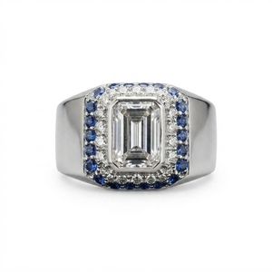 Stylish 18K White Gold Diamond <b>Ring</b> IGI Certified Luxury Engagement Band Wedding Jewelry Shiny Finish Daily Wear Gift Option - Product Image 1