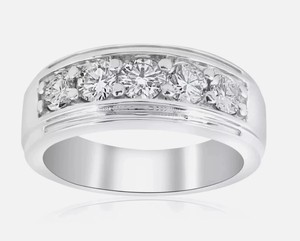Cut Moissanite Prong Setting <b>Ring</b> <b>925</b> Sterling <b>Silver</b> Rose Gold Luxury Classic Engagement Wedding Anniversary Party Minimalist - Product Image 1
