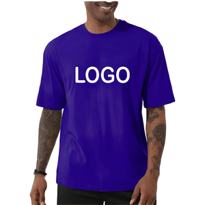 T-shirt surdimensionné personnalisé pour homme, en coton épais, à manches courtes, style streetwear, coupe ample, décontracté, tendance, vente en gros - Product Image 3