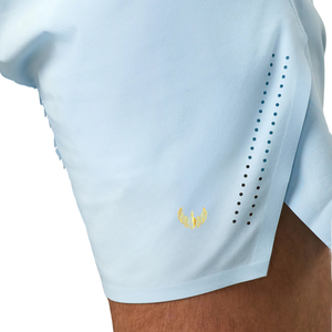 Shorts de sport bleu glace pour hommes – Tenue décontractée et athlétique pour la gym, la course et les activités estivales - Product Image 5