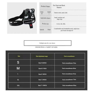Harnais pour chien réglable de haute qualité, anti-traction, avec fermeture à boucle rembourrée, gilet pour animaux de compagnie pour chiens de petite, moyenne et grande taille, approvisionnement en gros - Product Image 5
