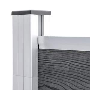 Valla de Jardín de WPC Gris de 70.9"x41.3", Solución Duradera para Enrejados y Portones - Product Image 4