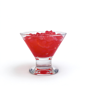 Gelée de coco saveur fraise, cœur rouge Nata de Coco, cubes de gelée pour bubble tea, garniture pour boissons, dessert, complément pour les boissons au thé - Product Image 1