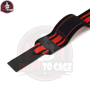 Premium Quality Red & <b>Black</b> Color Heavy Duty Classical Product Elastic Wrist Support Strap With Custom weightlifting hand <b>wrap</b> - Product Image 4