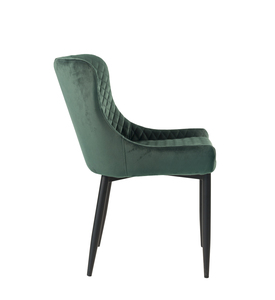 Silla de Comedor de Diseño de Lujo en Terciopelo, Silla Ergonómica Acolchada Moderna, Sillas de Comedor Nórdicas Modernas Minimalistas con Respaldo - Product Image 3
