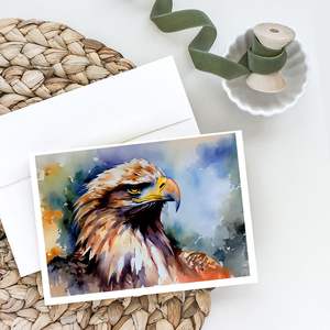 Eagle Whimsical A7 Tamaño 5x7 Tarjetas de notas en blanco Paquete de 8 con sobres para saludos - Product Image 2