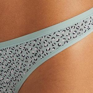 Ropa Interior Femenina Premium, Bragas de Algodón Cómodas a Rayas de Cintura Alta, Lencería sin Costuras de Cintura Media, Bragas Bikini con Logotipo Personalizado - Product Image 6