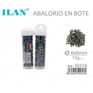 ILAN Perline in Barattolo 6x6mm 15g Multicolore per Gioielleria - Product Image 3