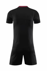 Men's Blue Red White Sublimation Soccer Jersey Set Polyester Breathable V-Neck Short Sleeve Adult Size - Product Image 2