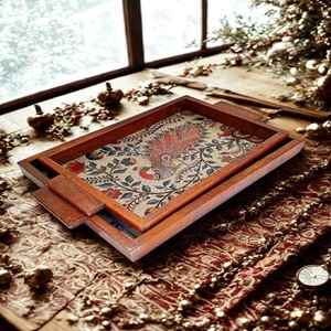 Antique Rectangle Bois Imprimé Dîner Plateau De Service Taille Personnalisée Peint À La Main pour La Maison En Bois Artisanat Boîtes En Bois Signes Muraux - Product Image 2