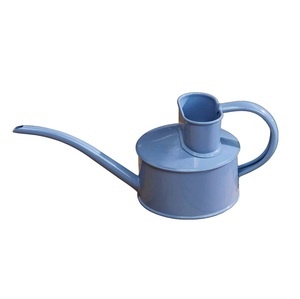 Arrosoir en métal galvanisé bleu clair pour la maison et le jardin, arrosoir vintage en métal facile à remplir, en promotion - Product Image 1