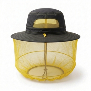 Chapeau anti-moustiques à large bord personnalisé OEM, respirant, protection solaire extérieure, avec moustiquaire amovible pour la randonnée, la pêche et le camping - Product Image 2