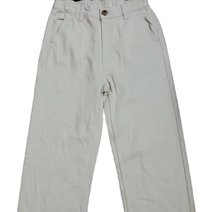 Femmes grande taille décontracté jean pantalon taille moyenne jambe large blanchiment lavage Logo tissu à carreaux couleur foncée livraison directe Stock - Product Image 2