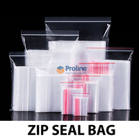 Hochwertige Maßgefertigte Luftdichte Wasserdichte Virgin PE Zip-Lock-Beutel Große Transparente Einzelhandelsverpackung mit Logo für Kaugummi, Gelee, Tierfutter