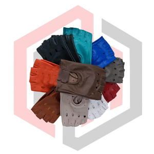 Gants de conduite sans doigts pour femmes, plusieurs couleurs, en cuir, antidérapants, respirants, anti-coupure, antistatiques, réglables - Product Image 2