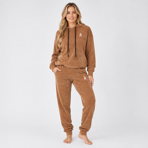Ensemble de survêtement délavé à l'acide pour femme, sweat à capuche oversize et pantalon de jogging, style streetwear, fabricant OEM sous marque privée à prix compétitif - Product Image 1