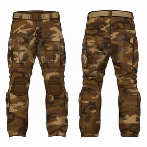 Custom Clothing Camouflage <b>Cargo</b> Pants Manufacturer <b>Men</b> Outdoor Work Trousers High Quality Multi Pocket Casual Utility Pants - Product Image 3