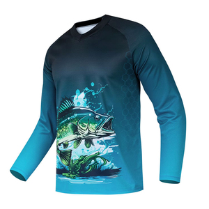 Camiseta de Pesca Personalizable para Verano 2026, Talla Grande, Secado Rápido, Transpirable, Elástica, Manga Corta, Diseño Sublimado - Product Image 1